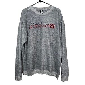 Starter Auburn Tigers Gray Textured Crewneck Sweatshirt Mens Size L